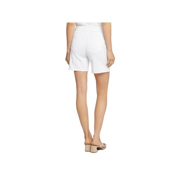 NYDJ Womens White Denim Pocketed Zippered Button Closure Shorts 16 - Picture 2 of 3